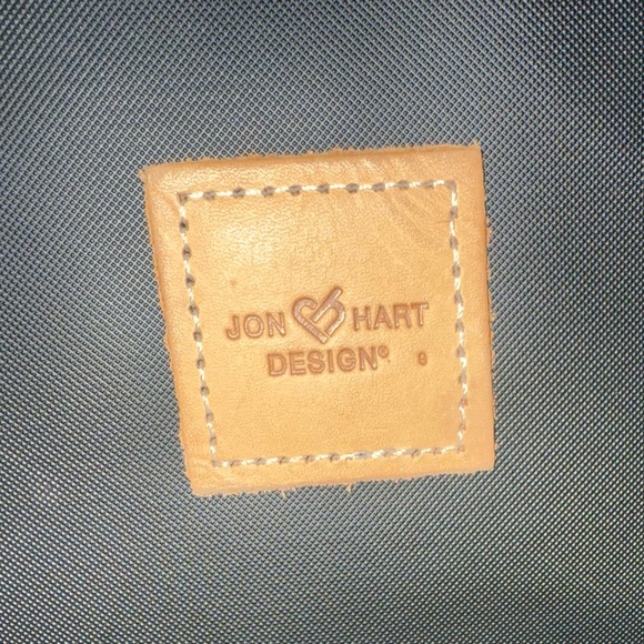 Jon Hart Black Canvas and Leather Padded Laptop 15 inch Case, Pre-loved like New - Picture 5 of 12